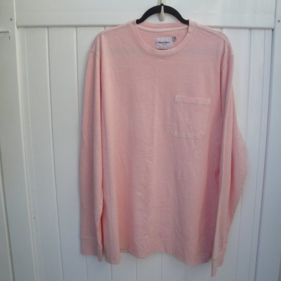 Goodfellow & Co Men’s Tee Shirt Top Size XL Peach Long Sleeve Spring Summer - Picture 2 of 2